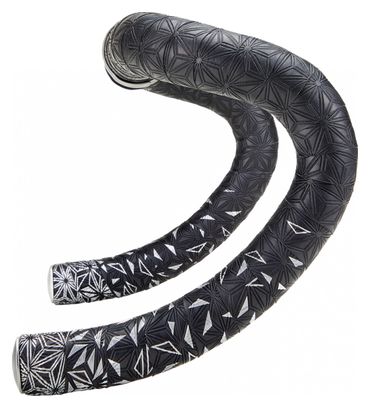 Ruban de Cintre Supacaz Super Sticky Kush Star Fade Bling Noir / Platinium   Bouchons