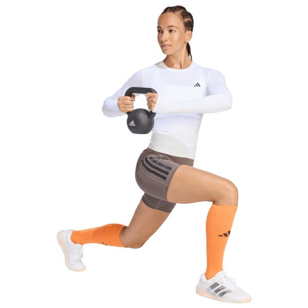 adidas - Women's Optime 3-Stripes Short Leggings - Legging