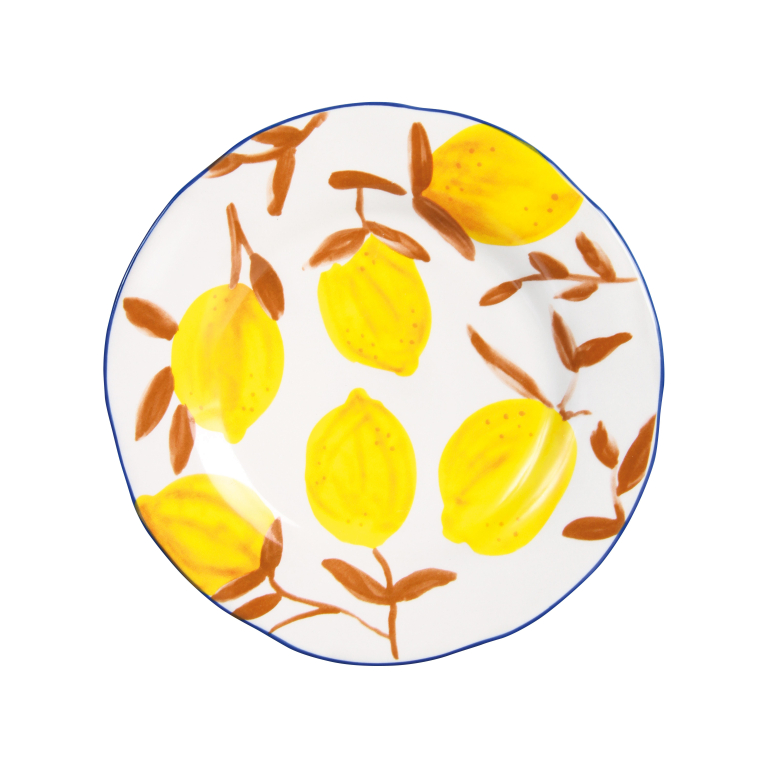 &klevering Lemon Twig dinerbord Ø22 set van 4