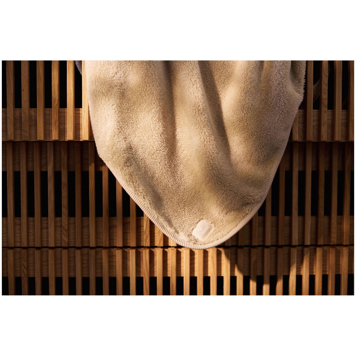JolleinJollein   Decke Sherpa jersey warm sand 100x150 cm