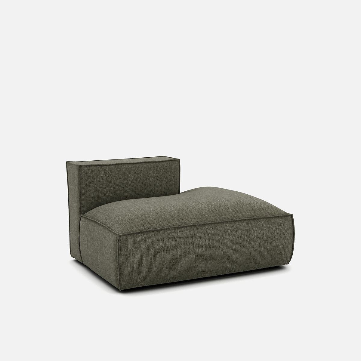 LA REDOUTE INTERIEURS<br>Sofá lounge, direito, tecido texturizado, Seven