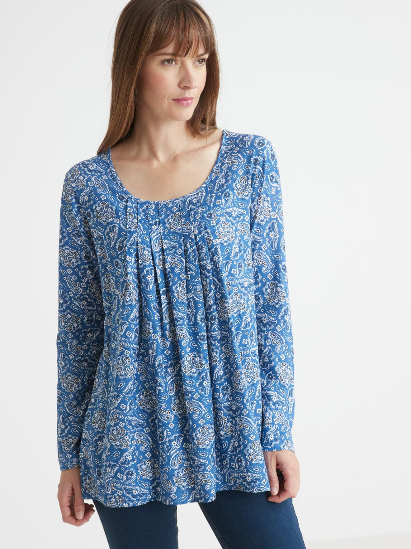 Tee-shirt tunique manches longues