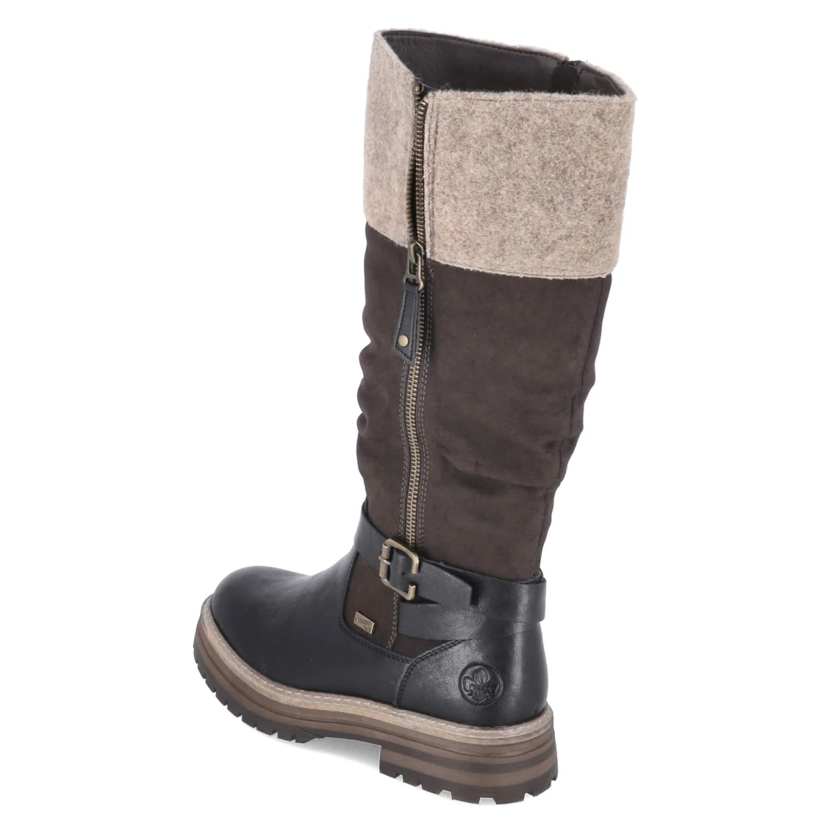 RiekerStiefel - schwarz kombi
