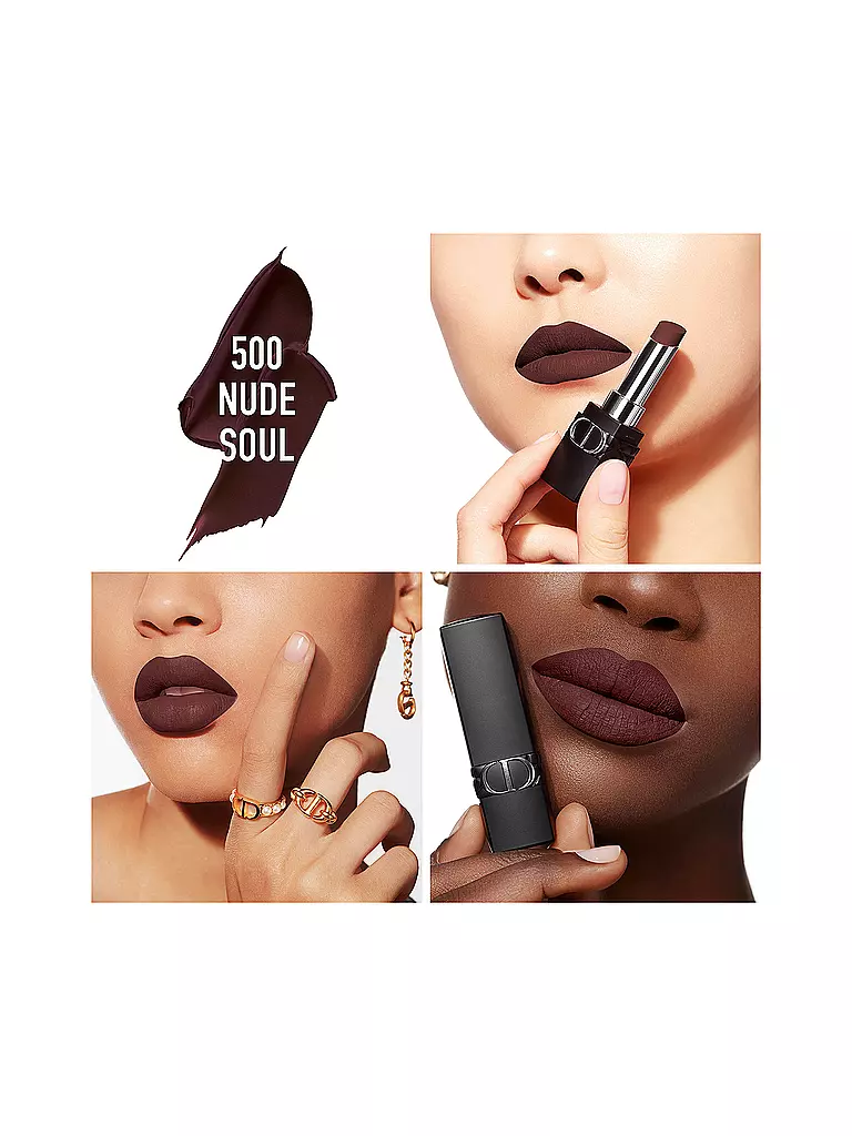 DIOR Lippenstift - Rouge Dior Forever Lipstick (500 Nude Soul) camel