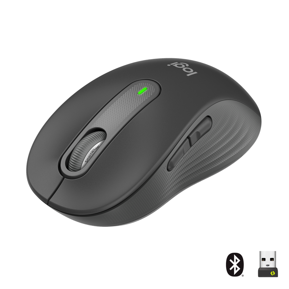 Logitech - M650 Signature - Large Wireless Mouse -Graphite