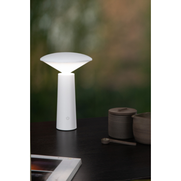 Lucide USB oplaadbare tafellamp Jive 3W wit