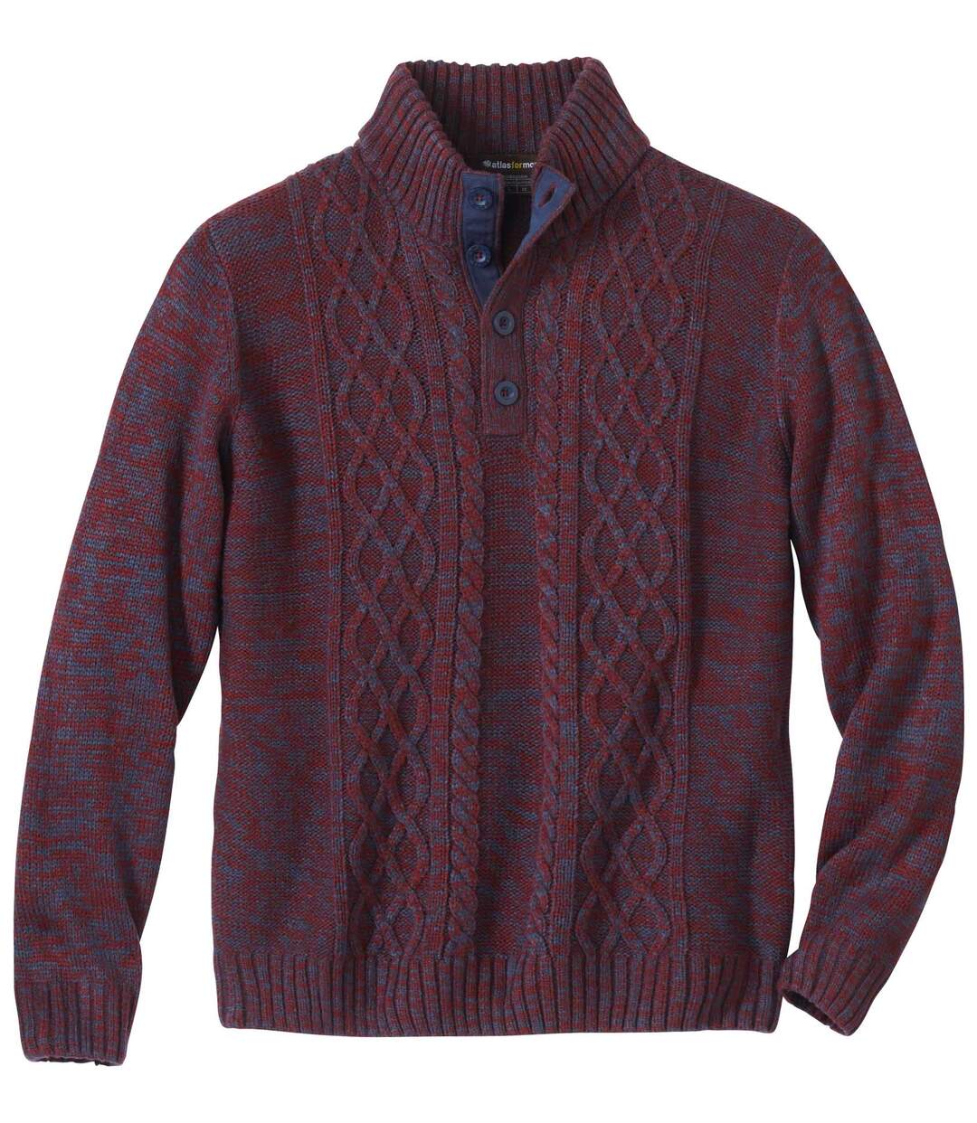 Pull Tricot Torsadé à Col Camionneur