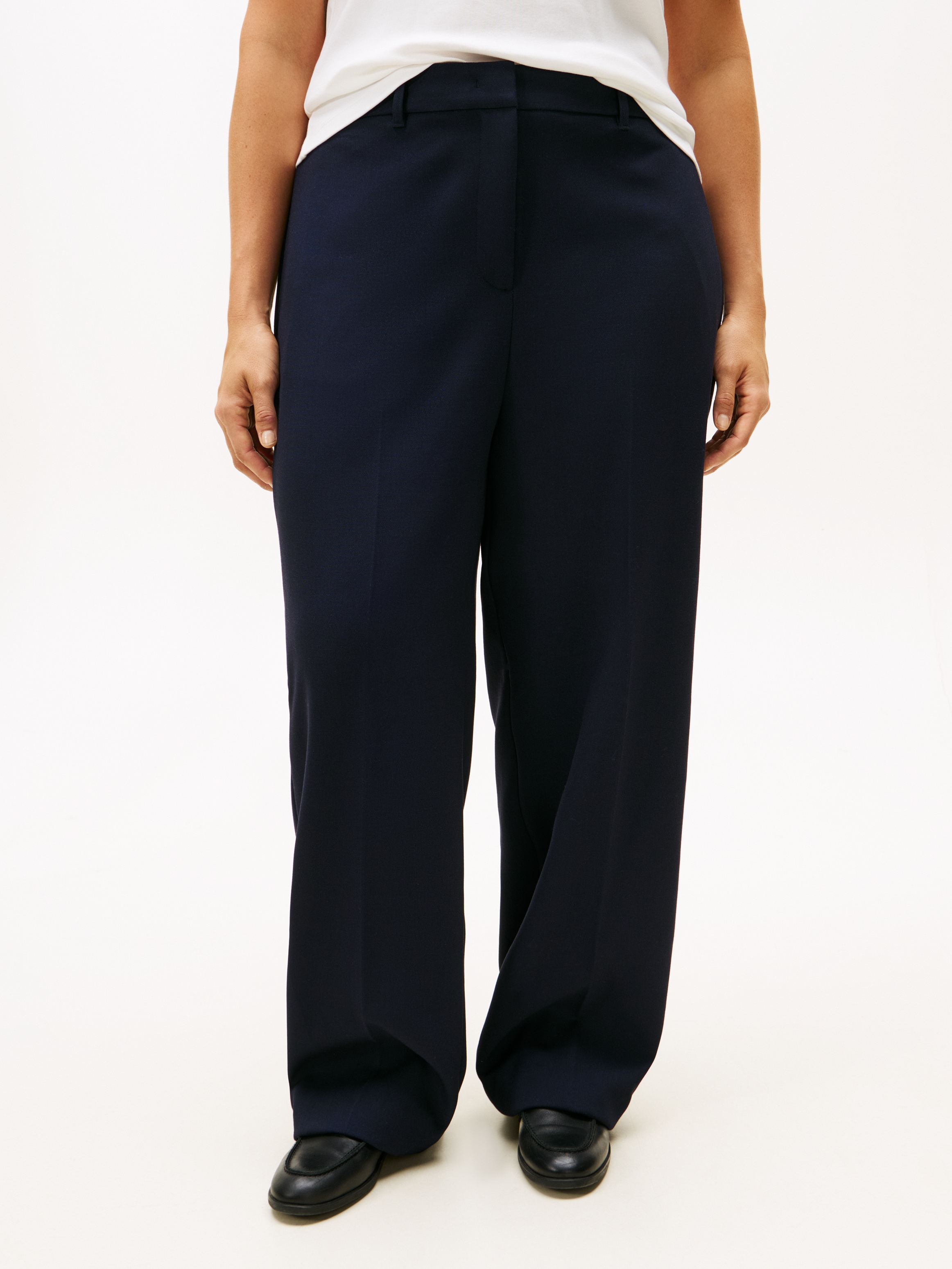 Tommy Hilfiger Curve Anzughose »CRV PUNTO RLXD STRAIGHT PANT«  in grossen Grössen
