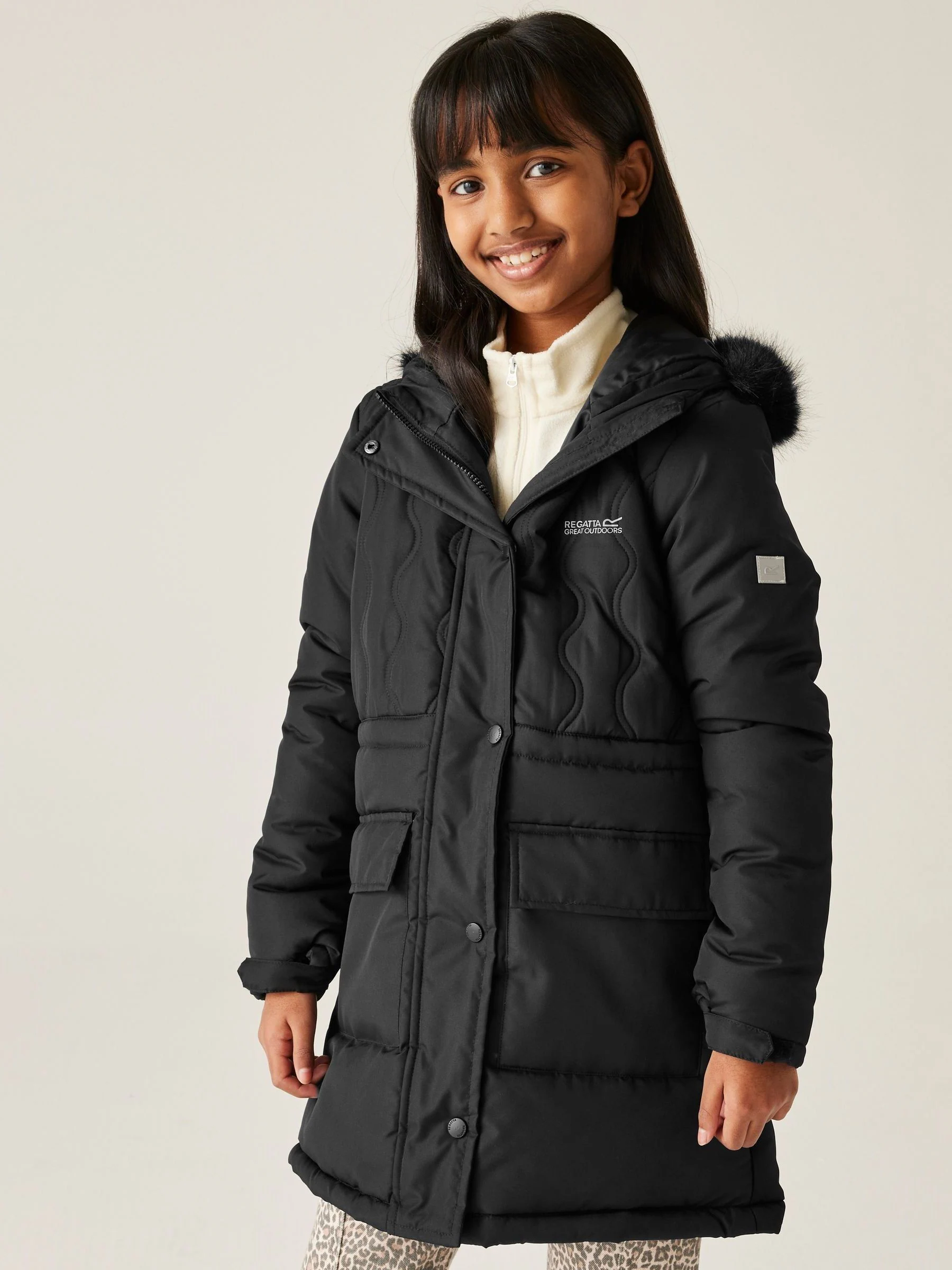 Zwart - Regatta Fabrizia II Heavyweight Water Replellent Jacket