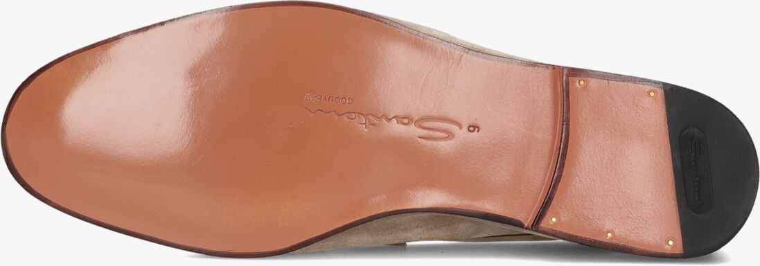 beige santoni loafers 18837 carlo