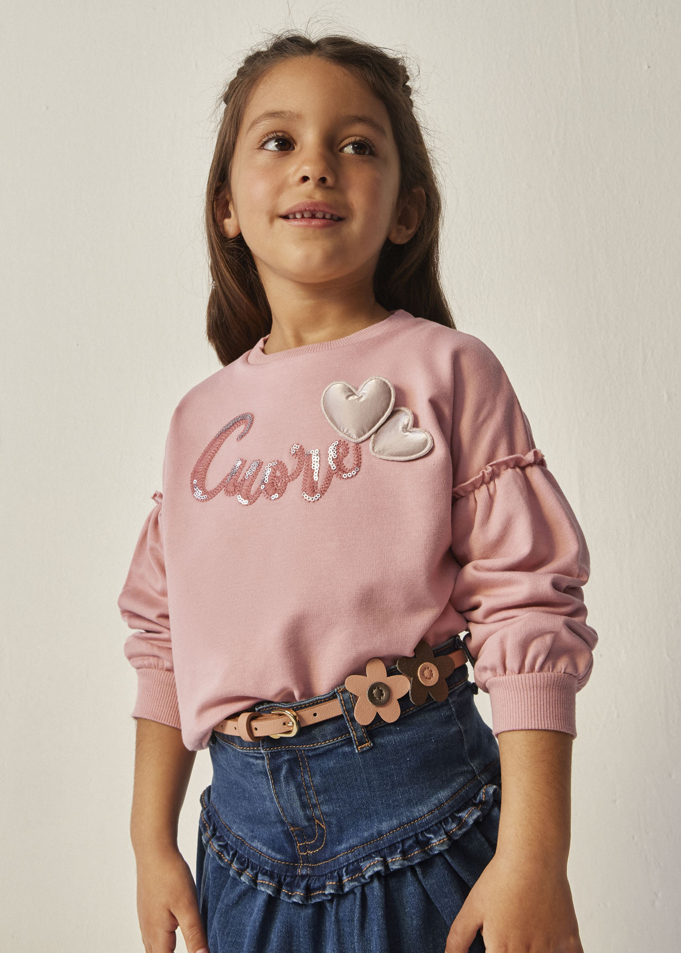 Moletom Better Cotton estampado para meninas