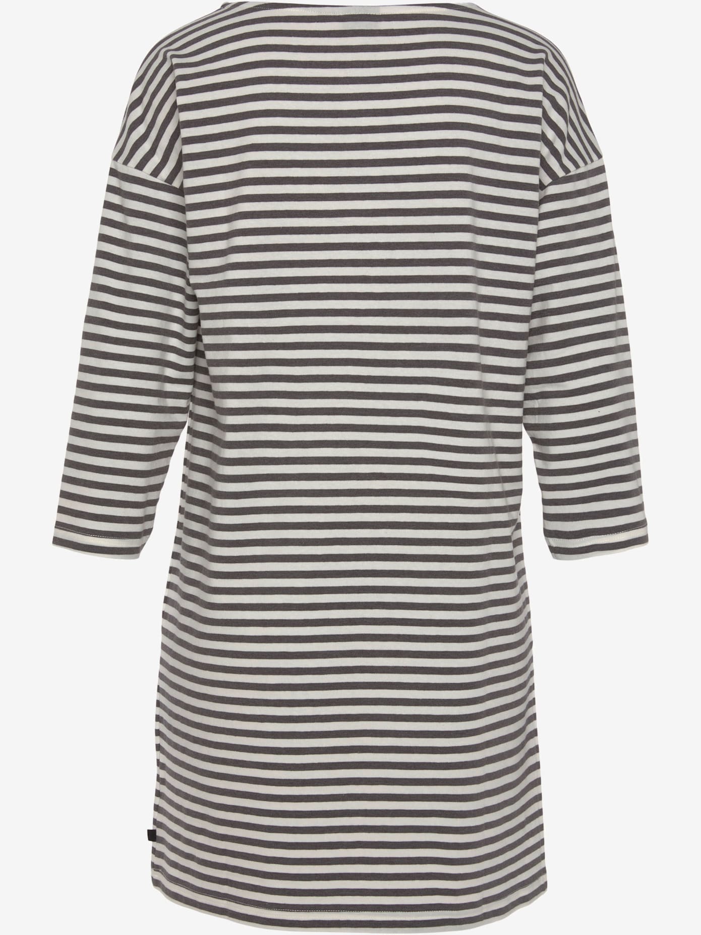 Chemise de nuit courte à rayures en fils teintés