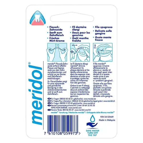 Fio dental expandido Meridol 40m