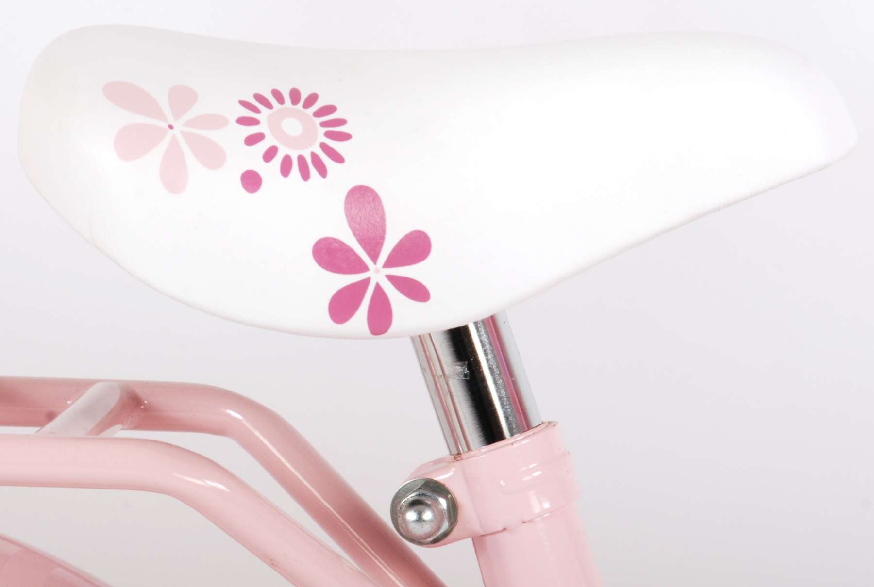 TPFSports Ashley Kinderfahrrad - Mädchen - 14 Zoll - Rücktritt + Handbremse - Weiß