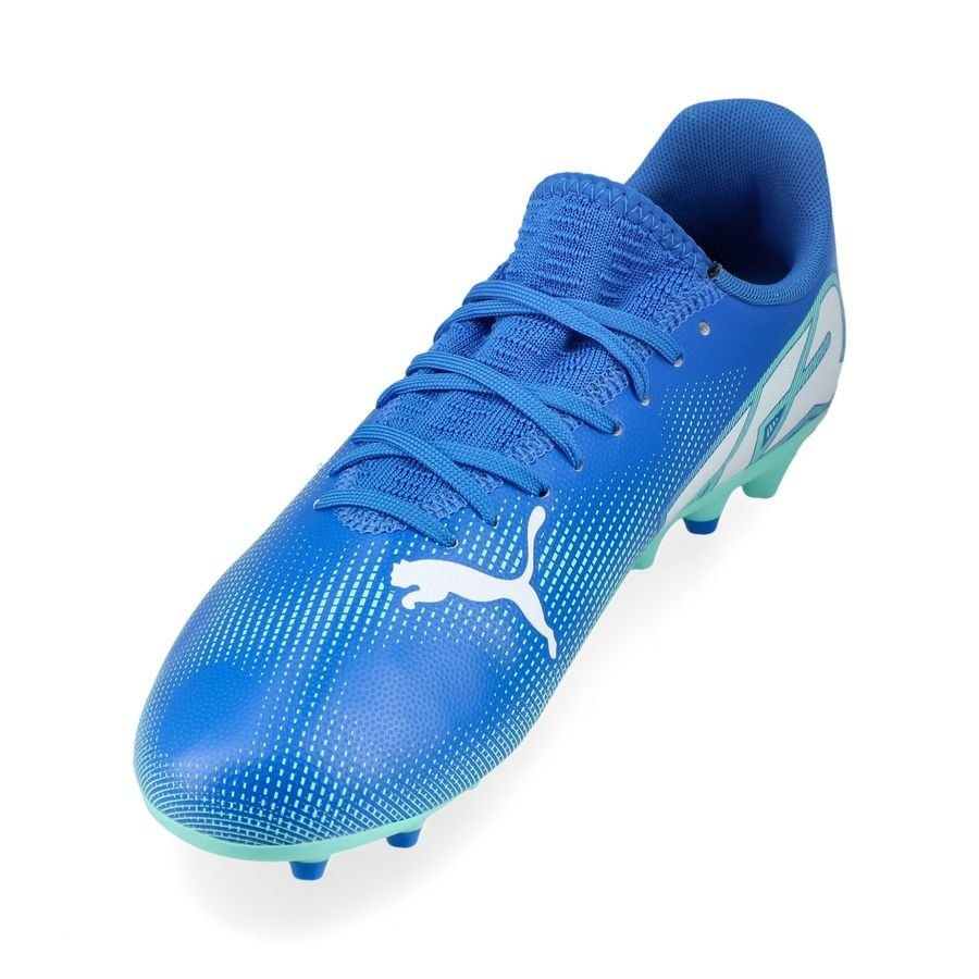 PUMA Future 7 Play MG Formula - Bleu/Menthe/Blanc Enfant