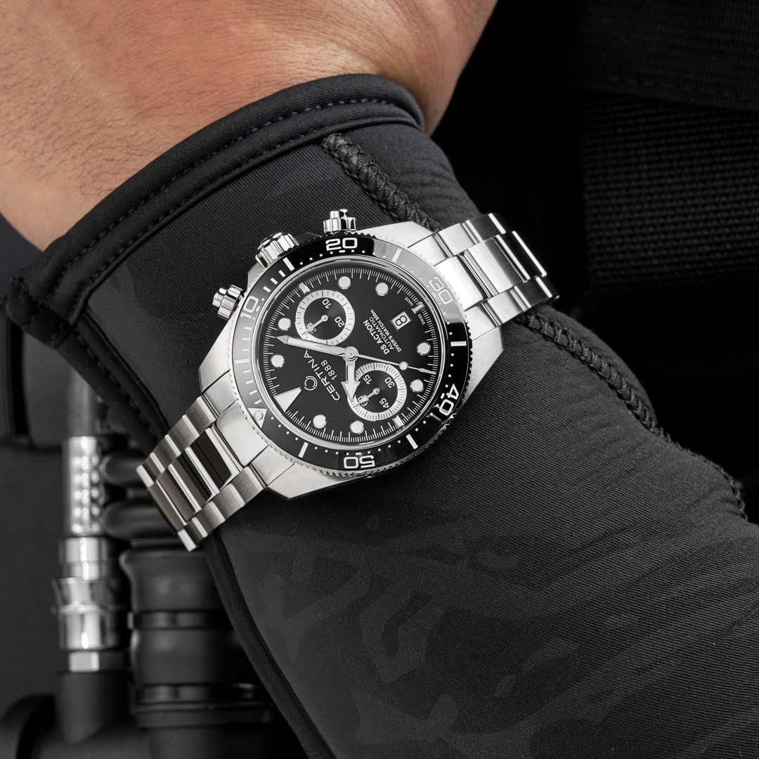 Certina DS Action Diver Chrono Automatic Schwarz