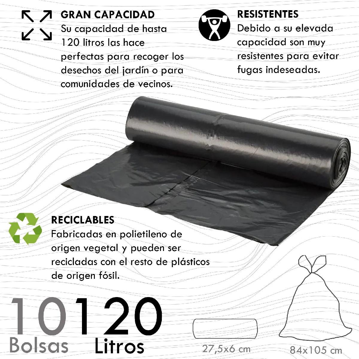 WellHome Reciclo 110L - 3x10 Sacs