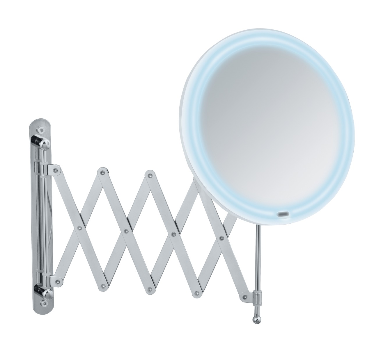 Wenko Barona make-up spiegel met LED-verlichting chroom