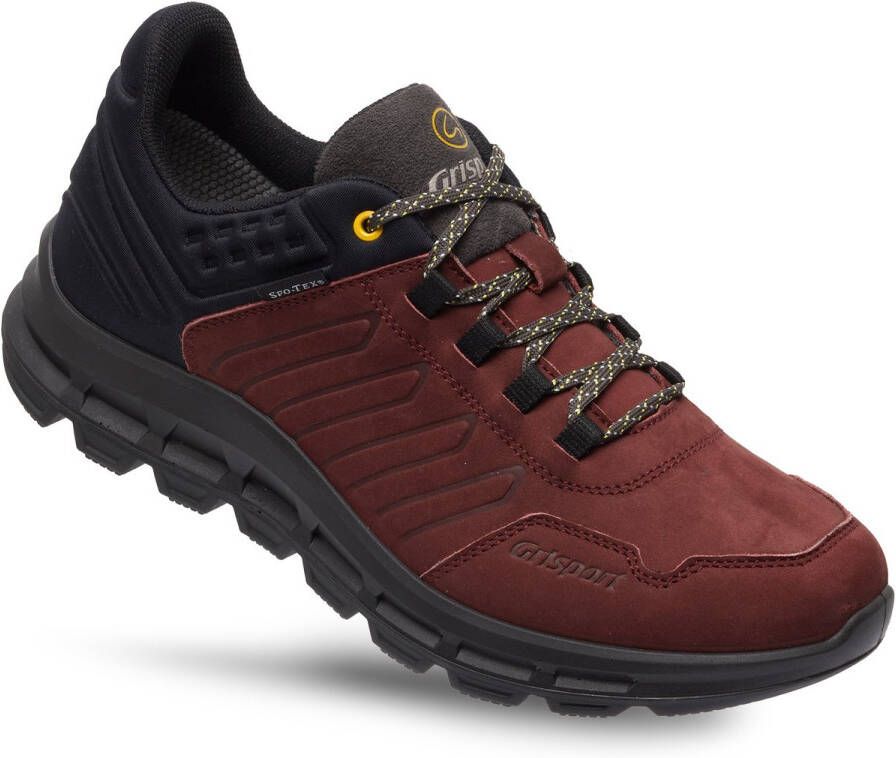 Grisport Street Low nubuck wandelschoenen donkerrood