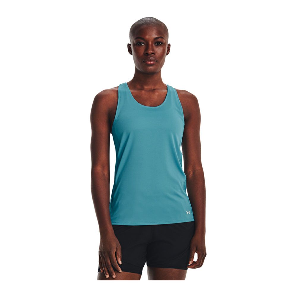 Under Armour UA FLY BY - Débardeur Femme glacier blue/glacier blue/reflective