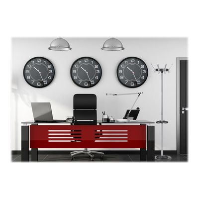 Unilux - Horloge Mega - mécanisme quartz - 57,5 cm - noir