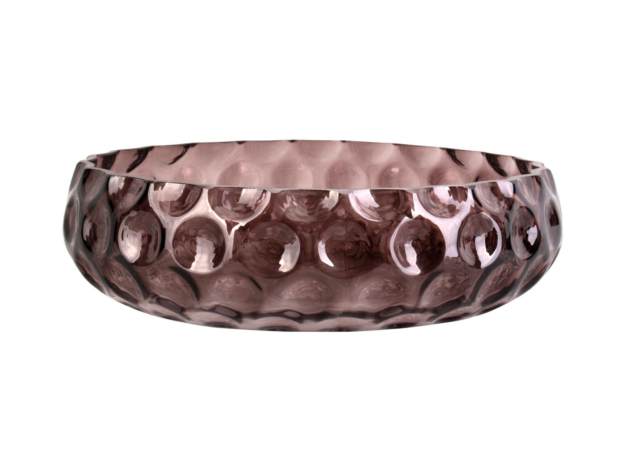 Bowl Speckles glass large chocolate brown