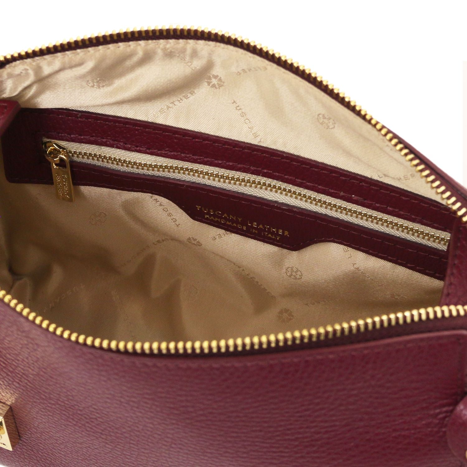 TL142422 – Praline – Soft leren duffle bag