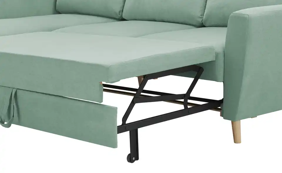 Ecksofa Carla Mintgrün links