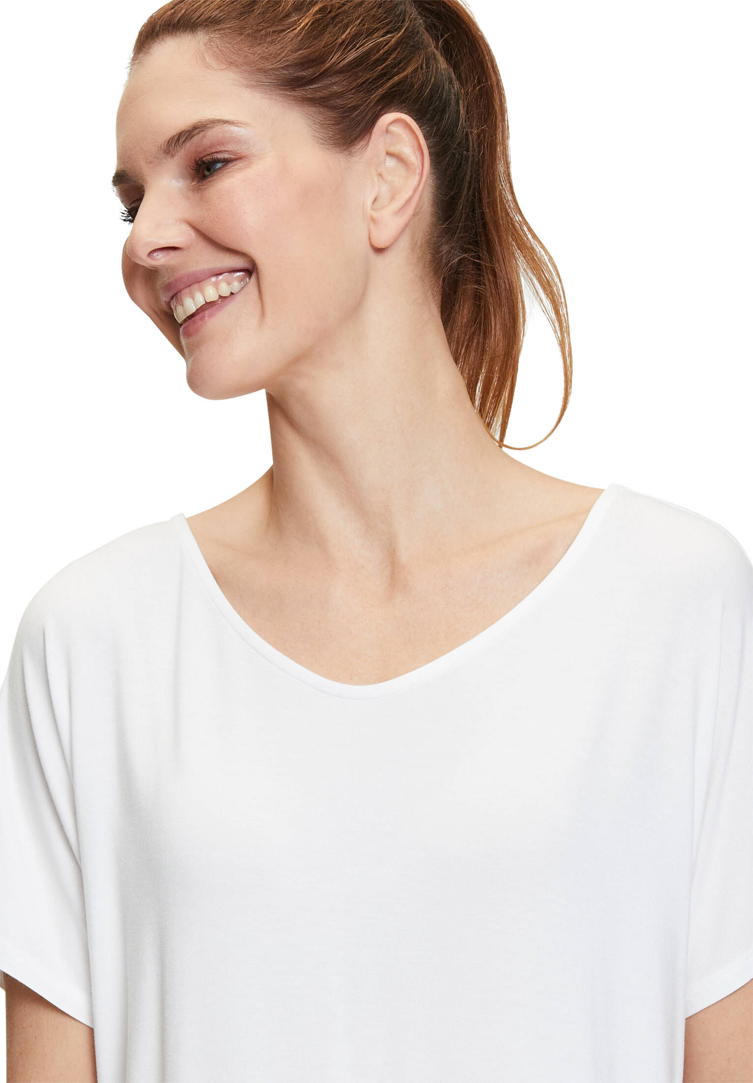 Betty Barclay| Damen Oversize-Shirt mit V-Ausschnitt
