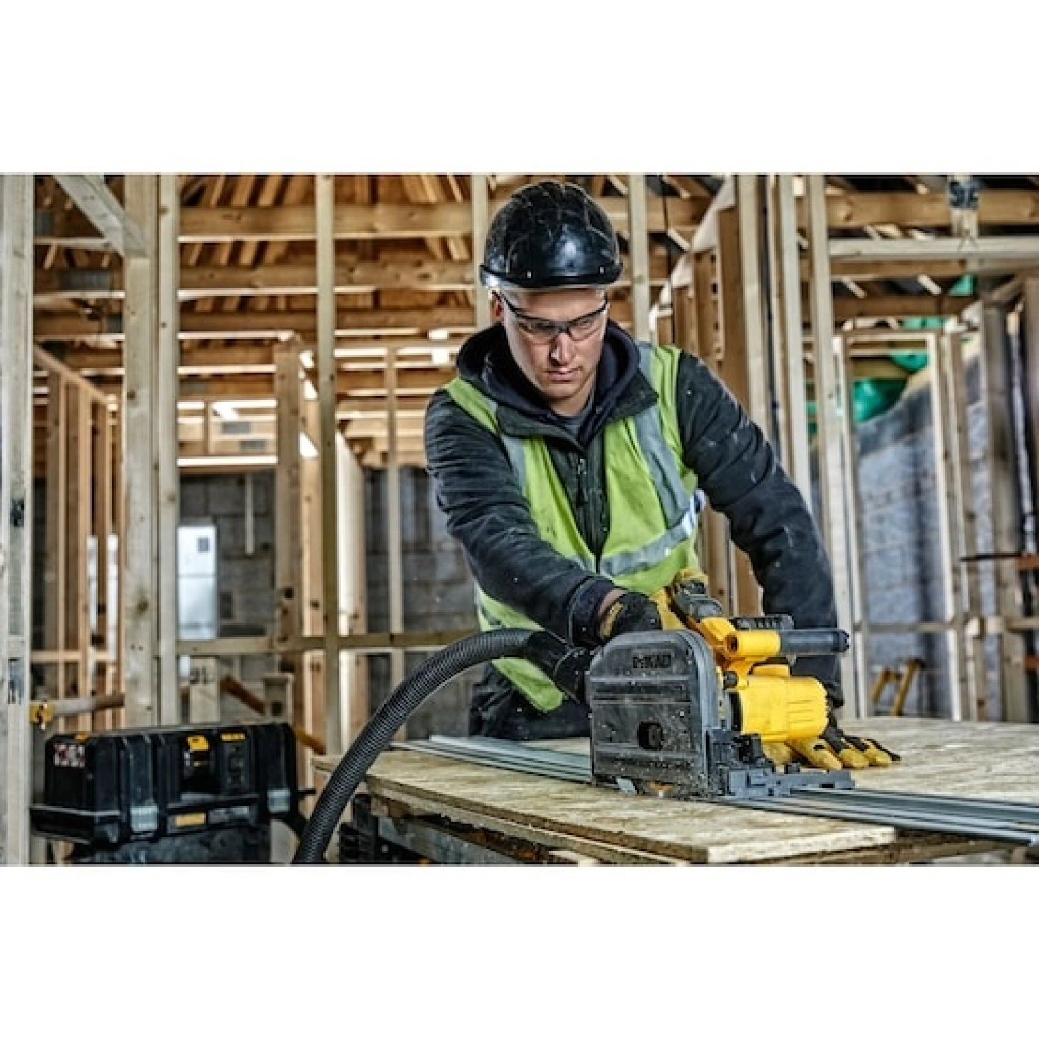 DeWALT DCS520NT 18V / 54V XR FlexVolt Li-Ion Accu invalzaag body in TSTAK - 165mm - snelwissel - koolborstelloos