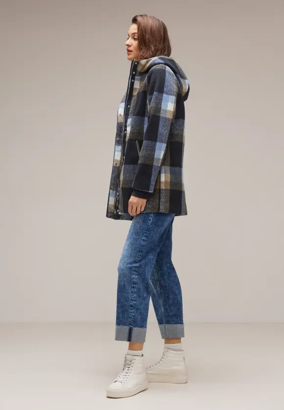 Hoodie Karojacke - gravity blue