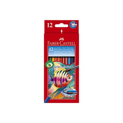 Faber-Castell - 12 Crayons de couleur aquarellables