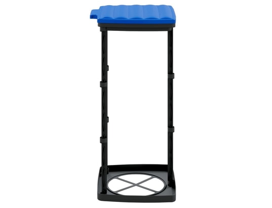 VIDAXL - Porte-sacs poubelles 2 pcs noir et bleu 60 l pp