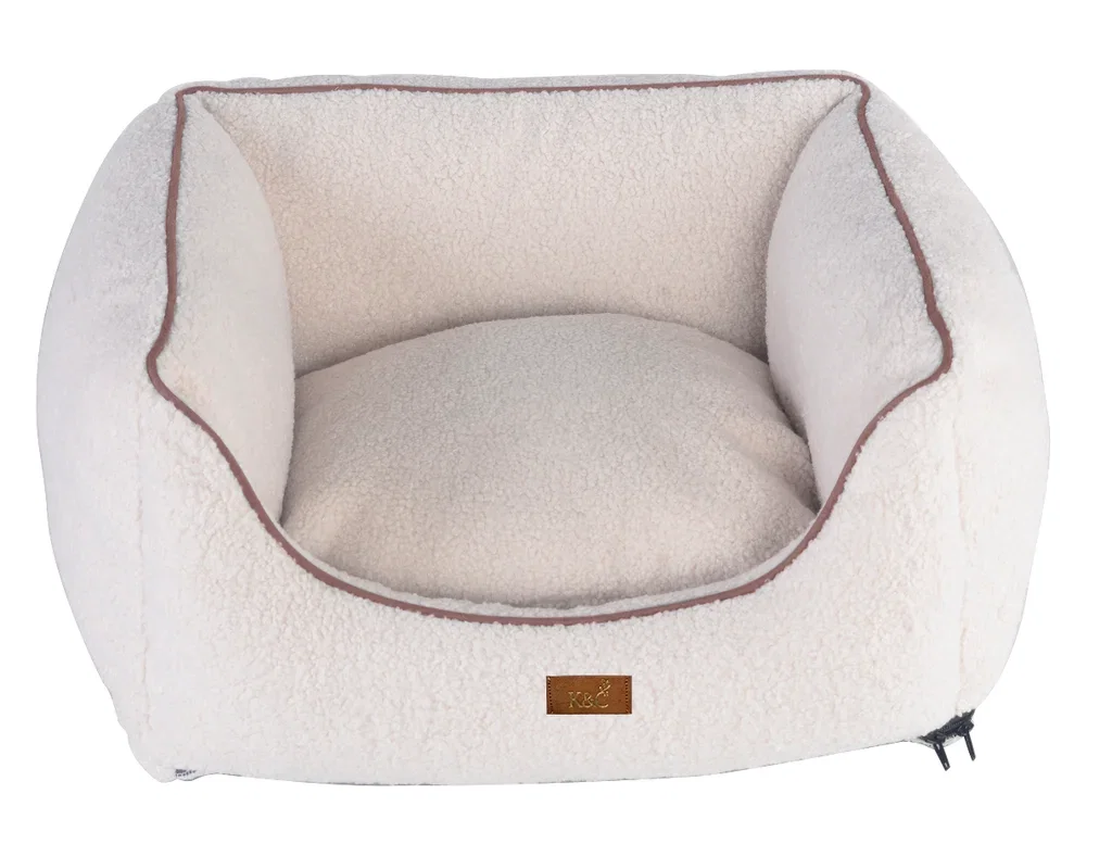 King & Caroline K&C Teddy hundeseng Medium Bredde 65 cm