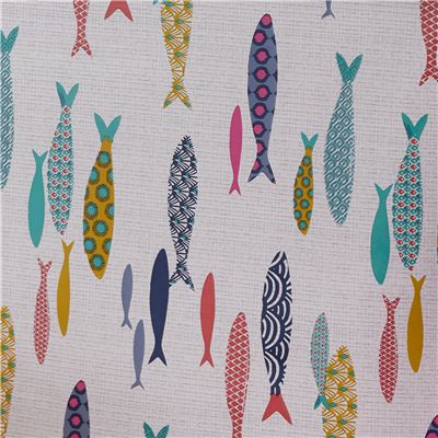 Toile cirée motif poissons