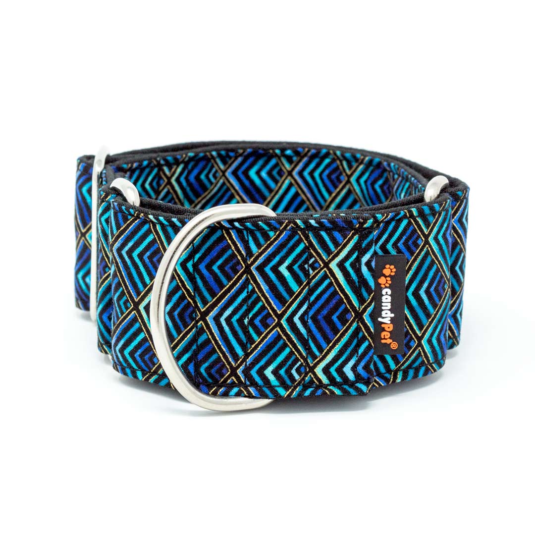Coleira Martingale candyPet® para Cães - Modelo Azul, EXTRA LARGA