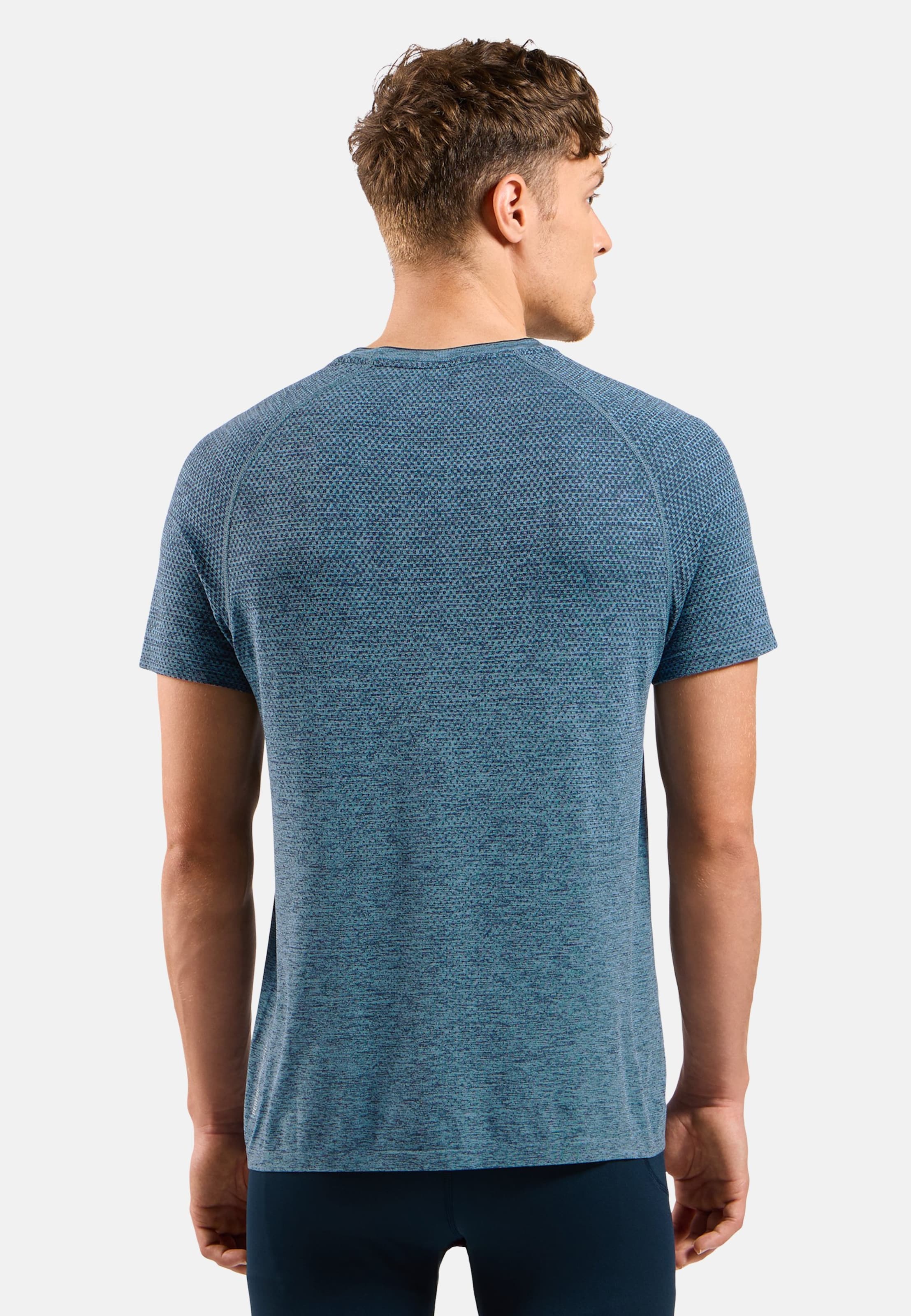 Essentials Seamless Laufshirt in dark sapphire melange