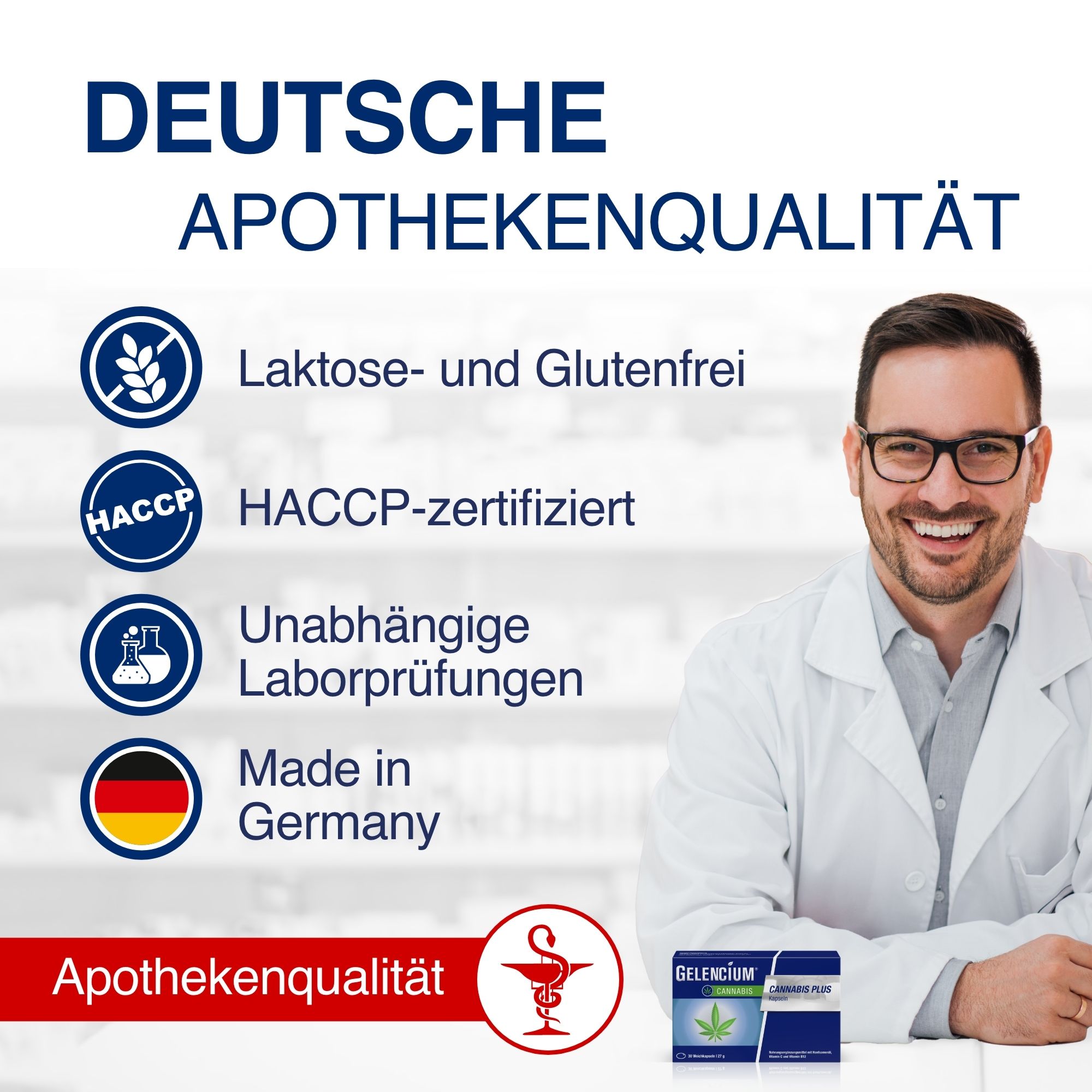 GELENCIUM® Cannabis Plus Kapseln mit Vitamin B12