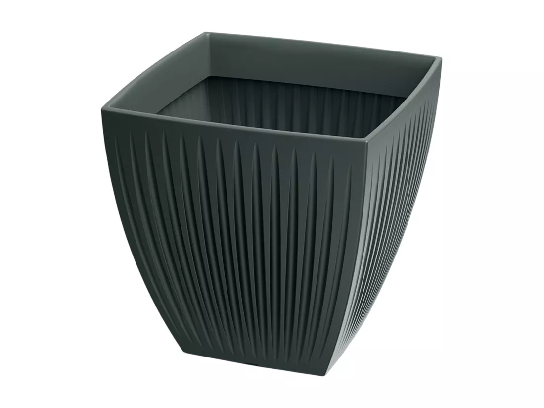Pot de Fleur Latia Carré MIDL Ø48x48 Anthracite