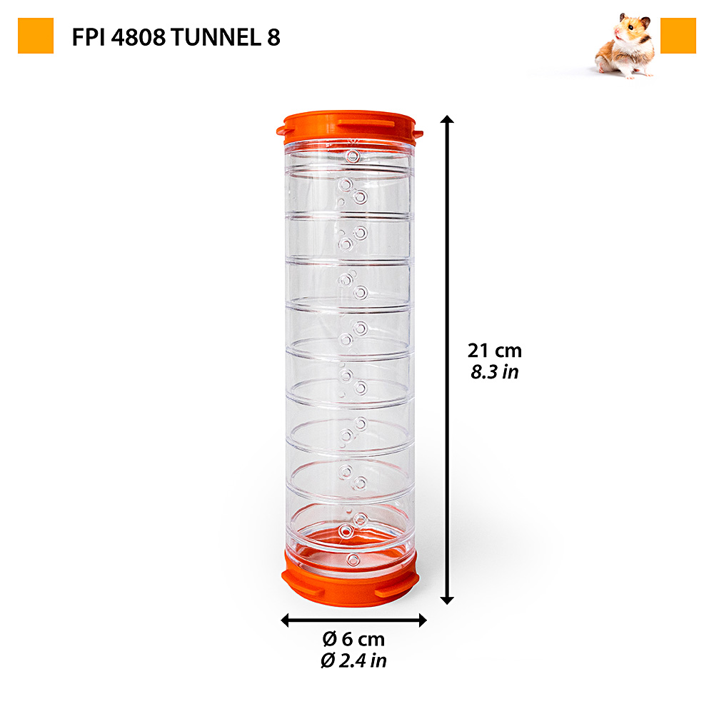 Accessoires rongeurs ferplast tube fpi 4808 t tunnel 8 couleurs multiples tunnel