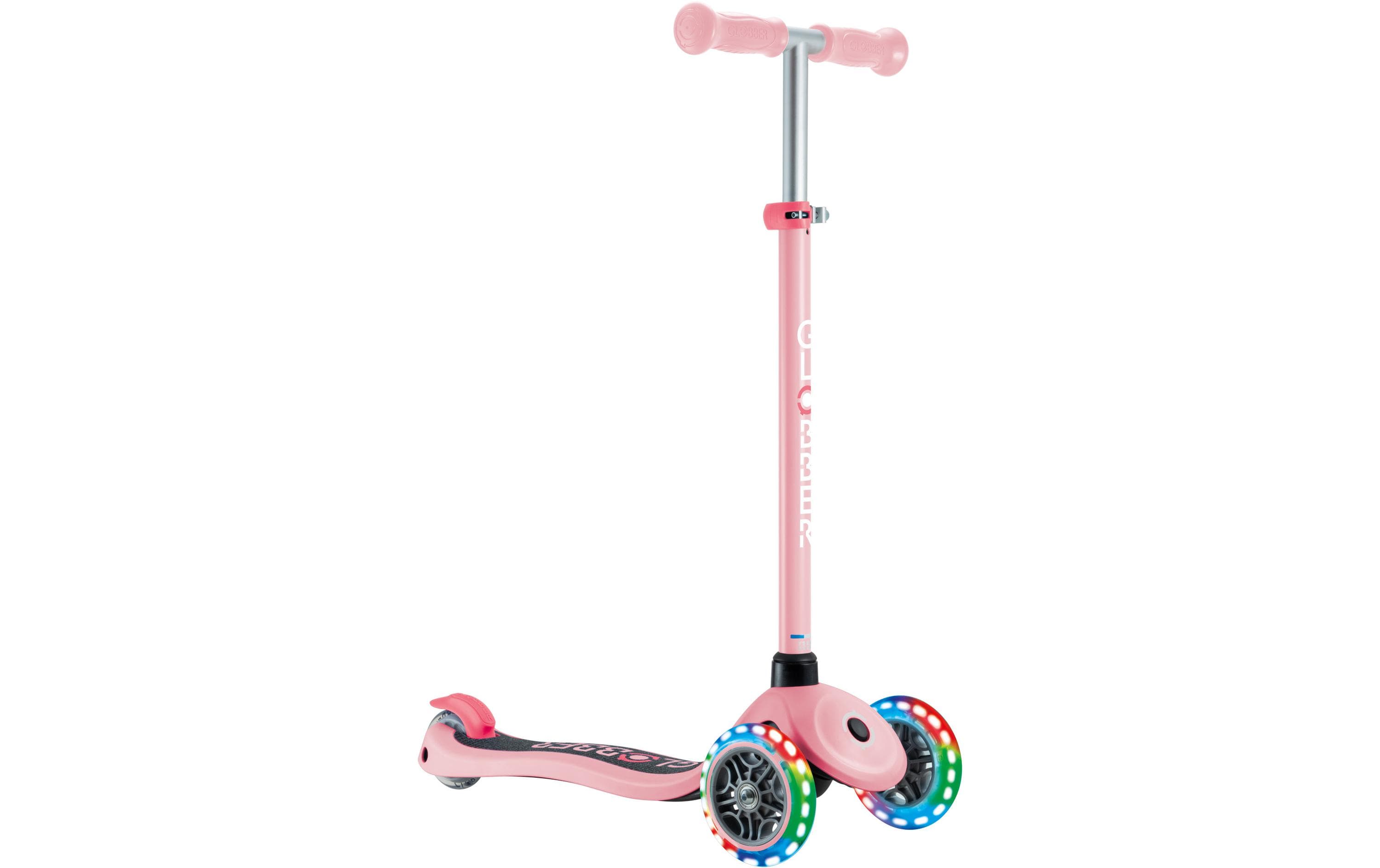 Scooter Primo Lights Hellrosa3-Rad-Roller mit Beleuchtung für Kinder