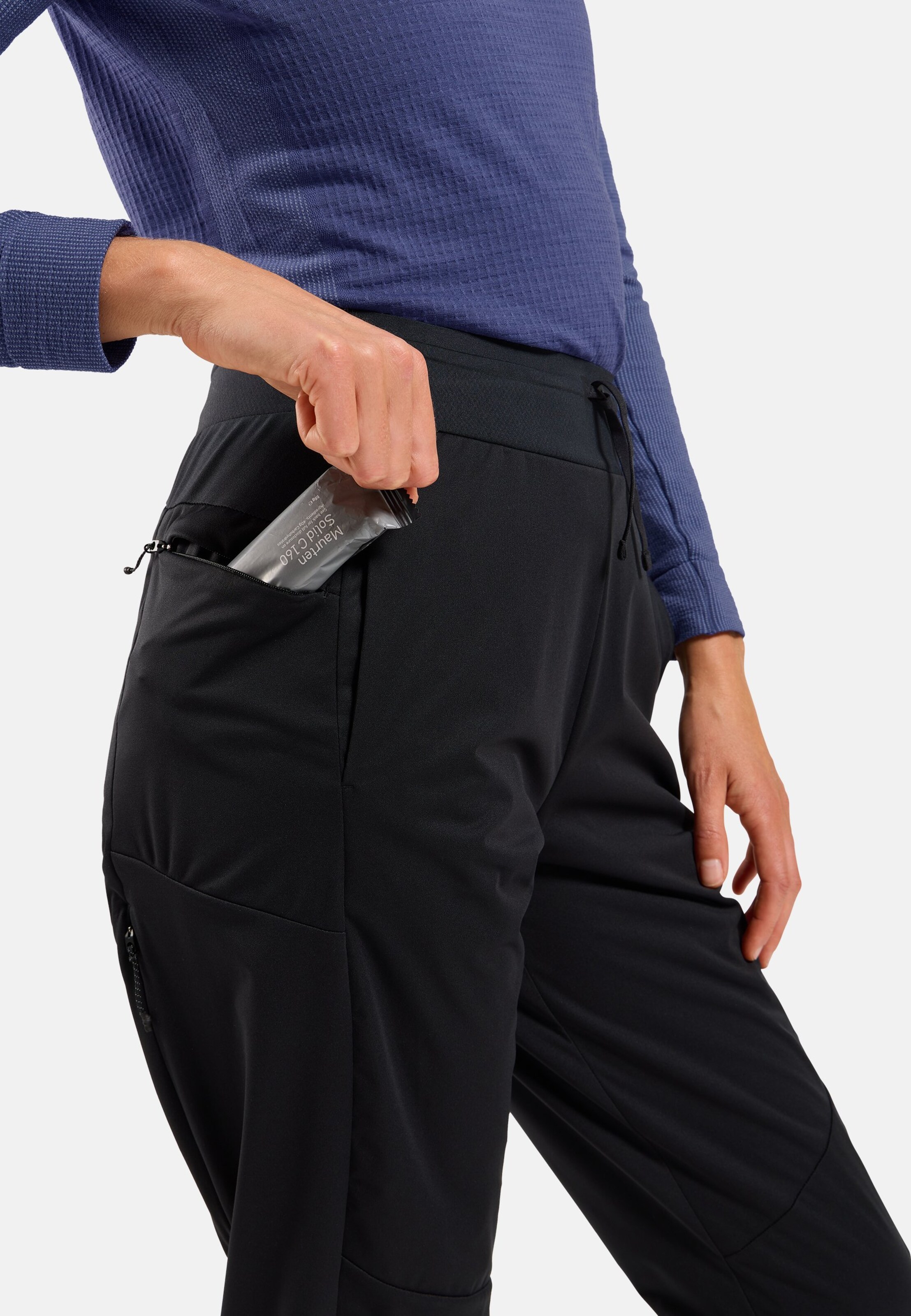 Winddichte Zeroweight Pro Warm Langlaufhose in black