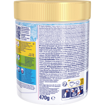 Vanish Oxi Action Whitening Booster Poeder - Vlekverwijderaar Voor Witte Was - 470 g