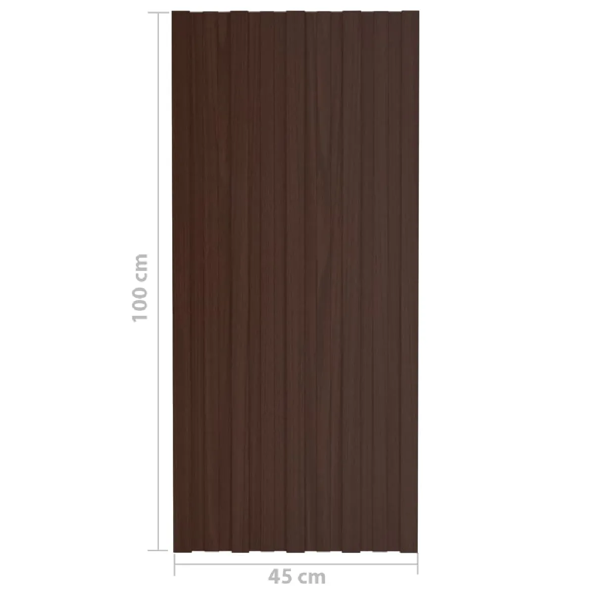 vidaXL Panneaux de toiture - Marron