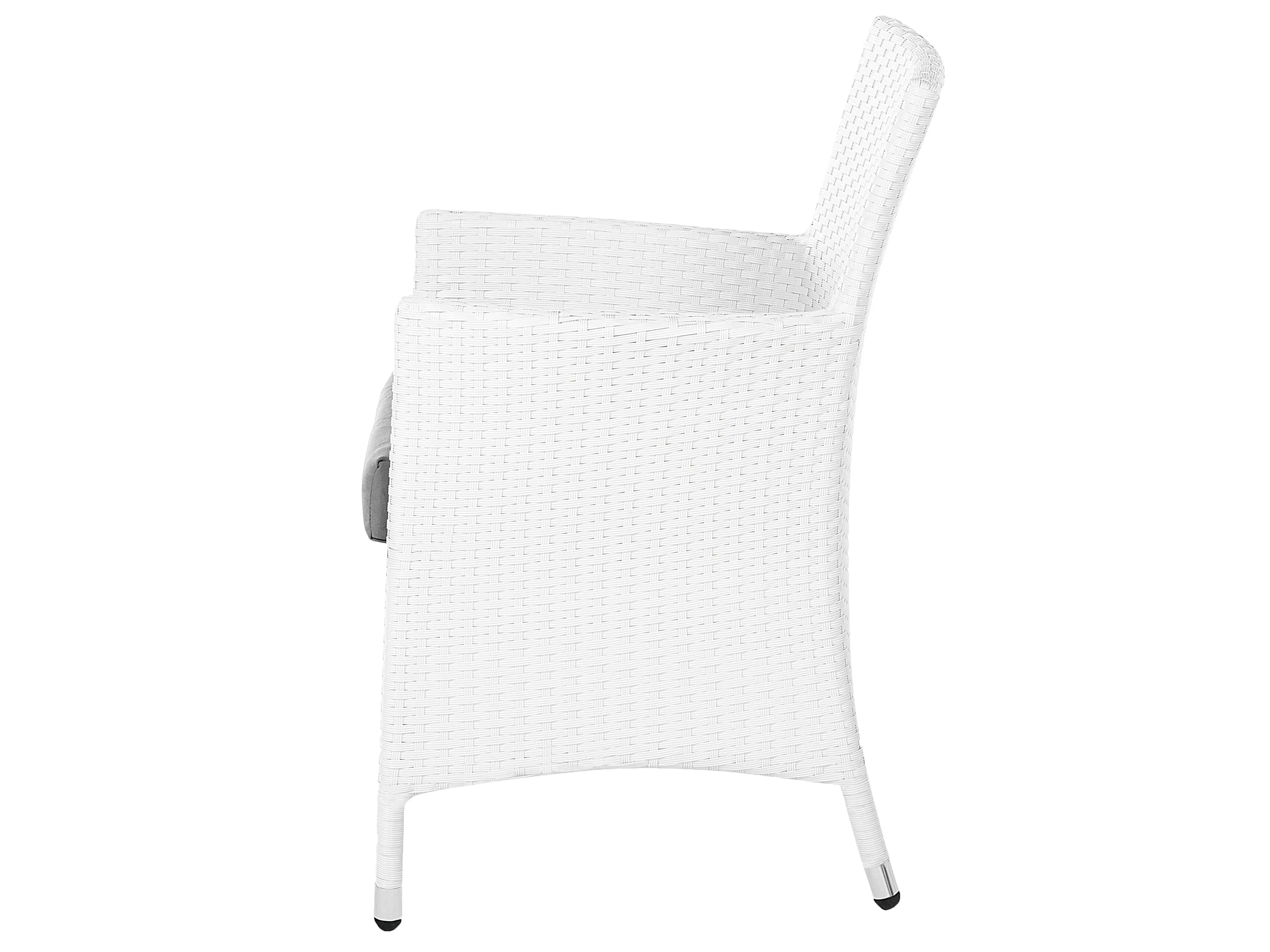 Tuinset 8-zits ITALY met kussens PE rotan Wit