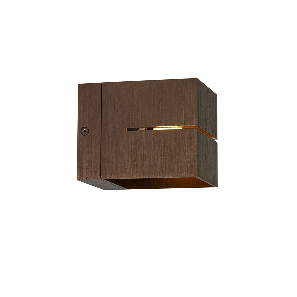 Moderne wandlamp donkerbrons - Transfer Groove