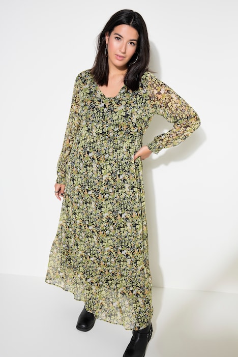 Maxikleid, A-Line, Millefleur