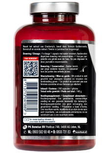 Lucovitaal Cranberry met X-tra Lactobacillus Capsules 240CP