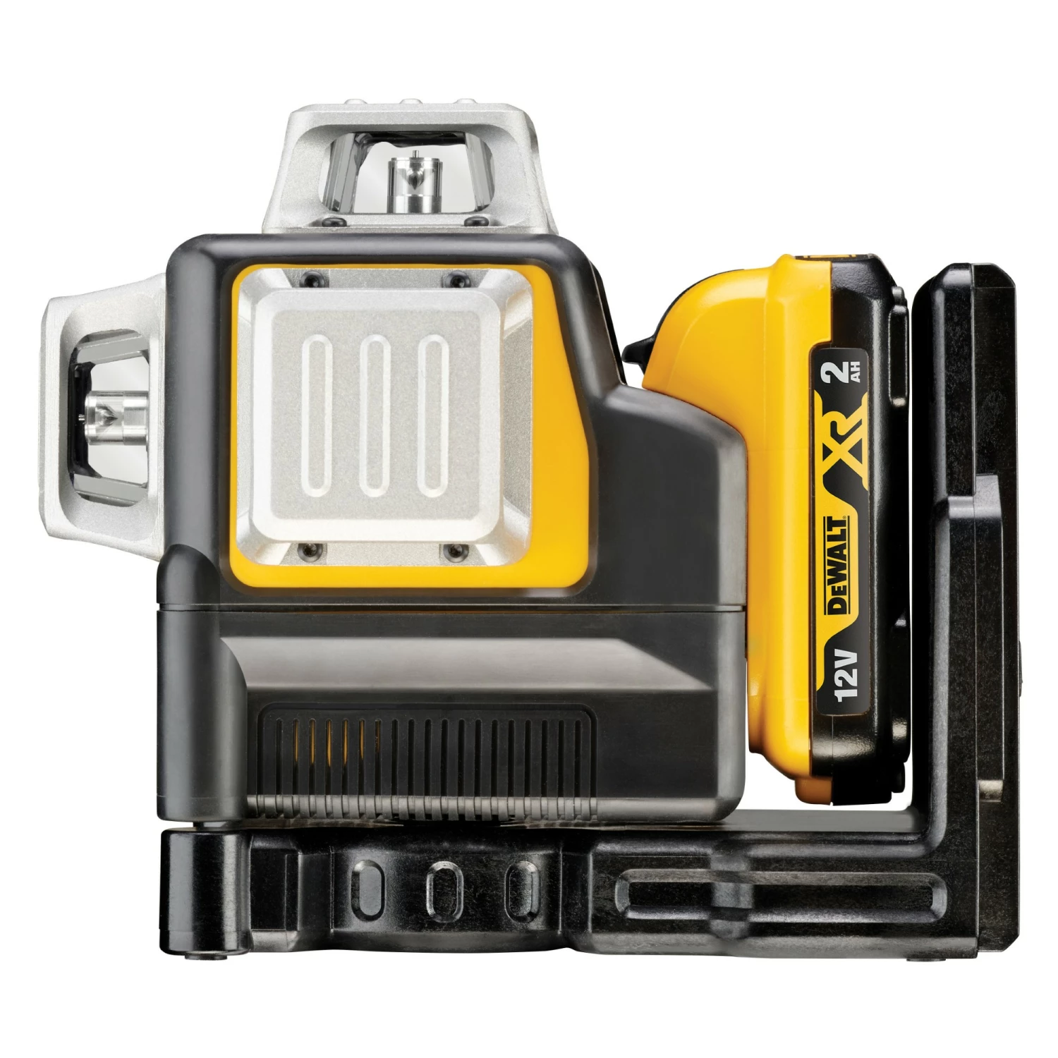 DeWALT DCE089D1R 10,8V Li-Ion accu zelfnivellerende 3x360° graden multilijnlaser set (1x 2.0Ah accu) in koffer - 3 lijnen - 15m - rood