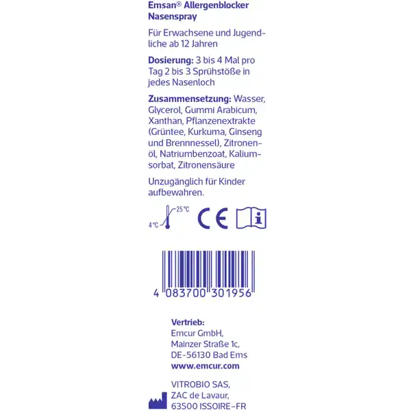 Allergenblocker Nasenspray